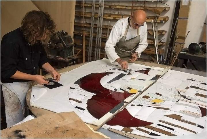 Conception vitraux en atelier Villenave-d'Ornon