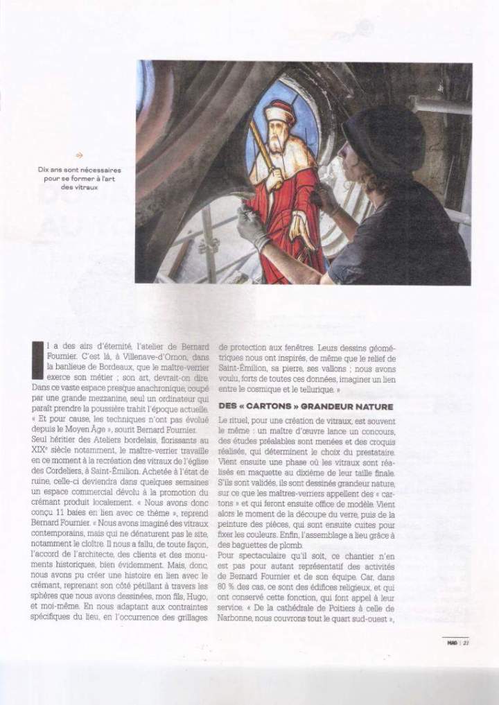 Brochure architecture vitraux Villenave-d'Ornon