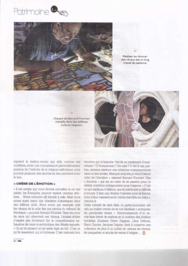 Publication vitraux Villenave-d'Ornon