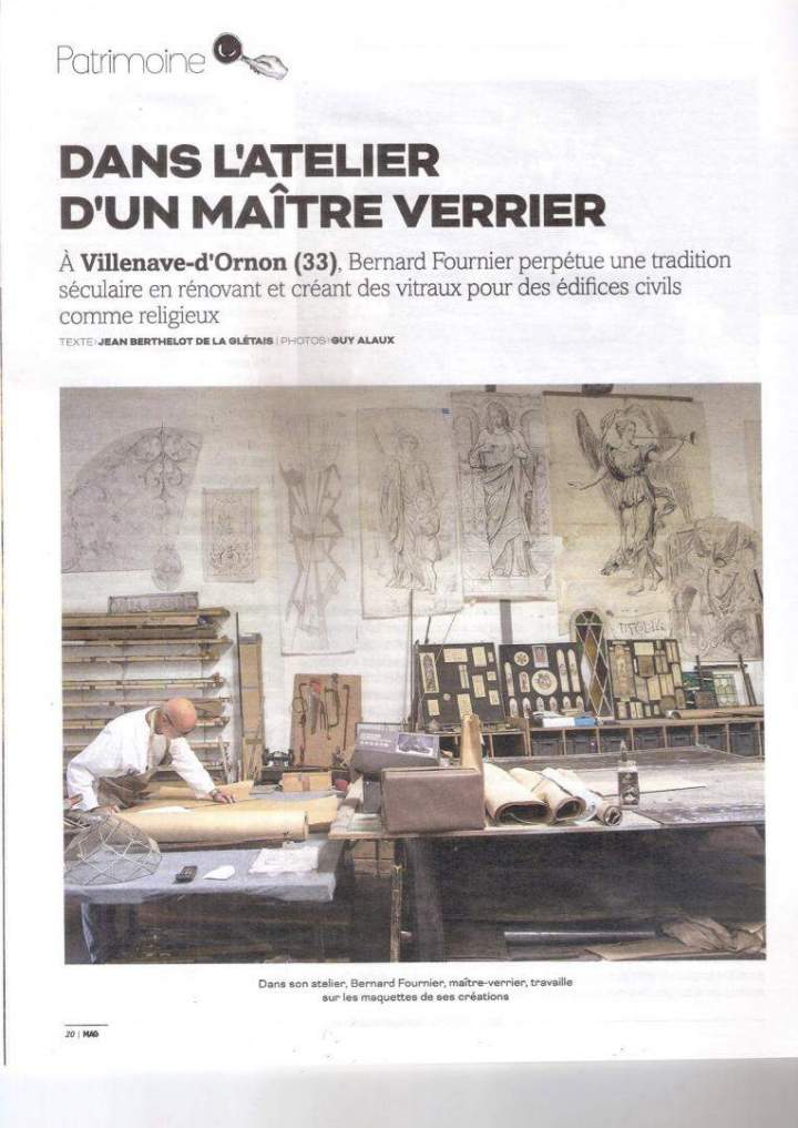 Article atelier maître verrier Villenave-d'Ornon