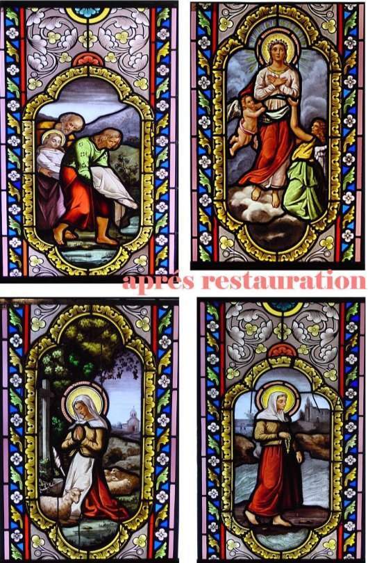 Restauration vitraux anciens Villenave-d'Ornon
