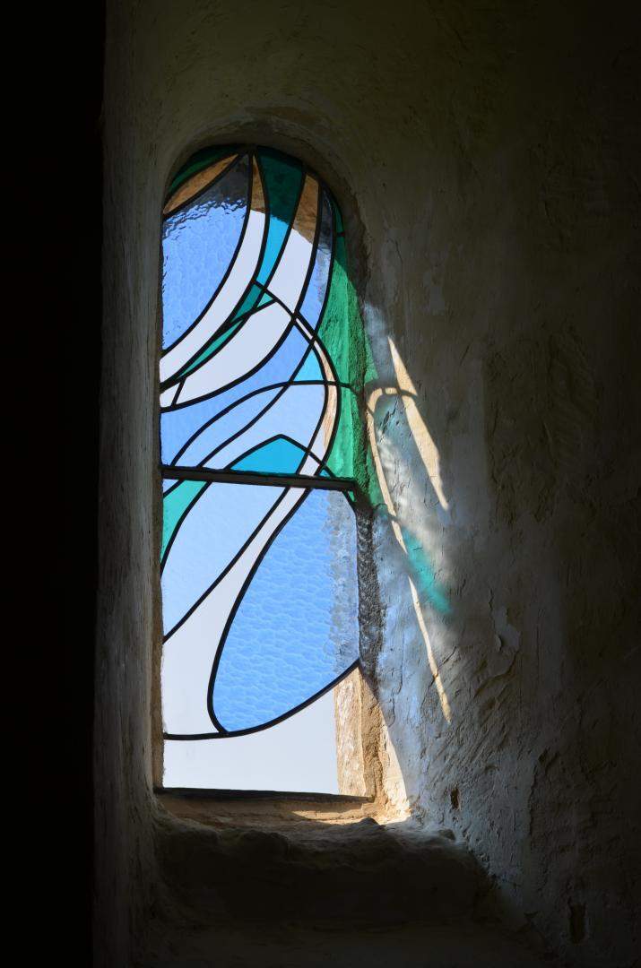 Vitrail artisanal église Villenave‑d'Ornon