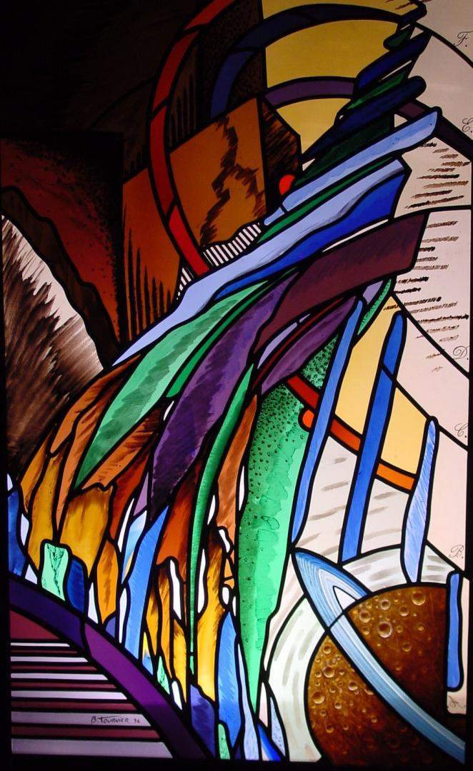 Conception vitrail motif artistique Villenave-d'Ornon