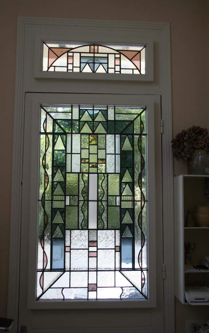 Fabrication vitrail entrée Villenave-d'Ornon